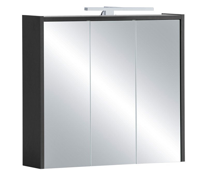 Tchibo - Spiegelschrank »Sonderby« - 65x16x62,7cm - anthrazit - Holz / Metall / Glas
