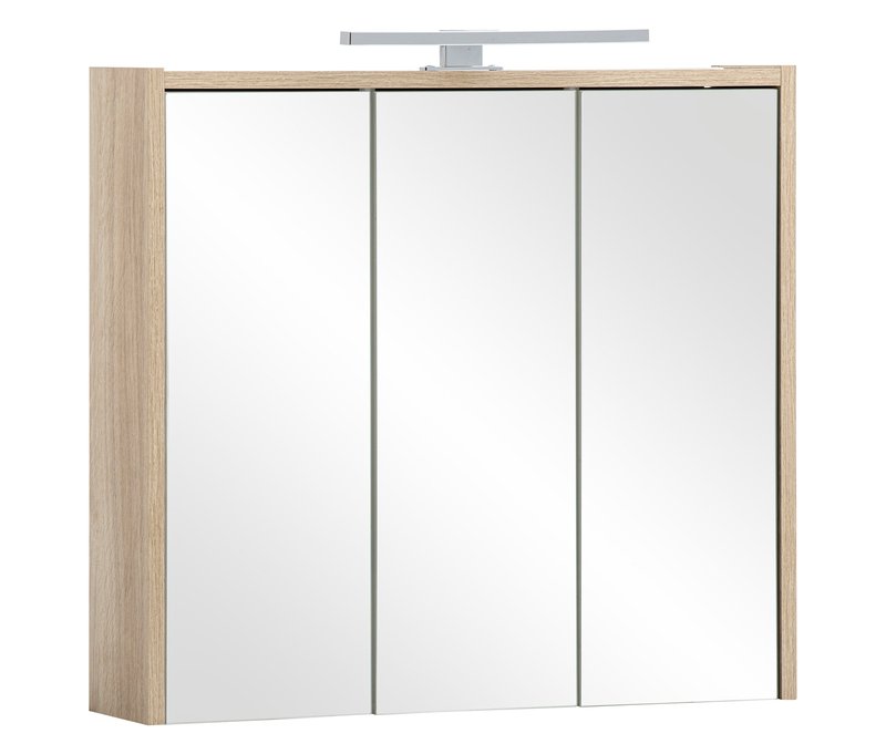 Tchibo - Spiegelschrank »Sonderby« - 65x16x62,7cm - braun - Holz / Metall / Glas
