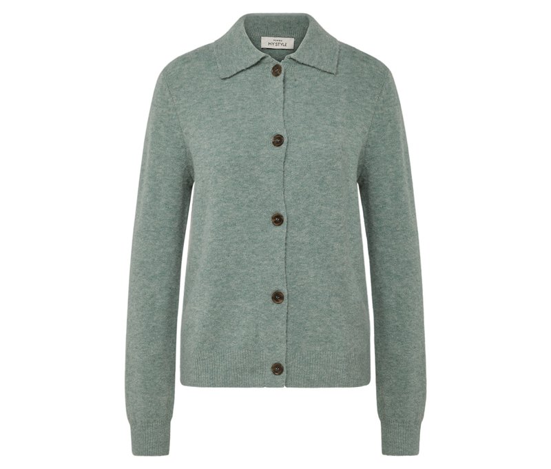 Tchibo - Strickcardigan mit Wolle - Damen - Gr. XL - grün