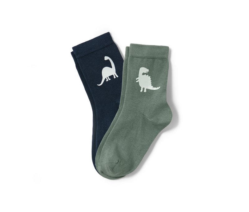 Tchibo - 2 Paar "Glow in the Dark"-Socken - Kinder - Gr. 31-34 - dunkelblau