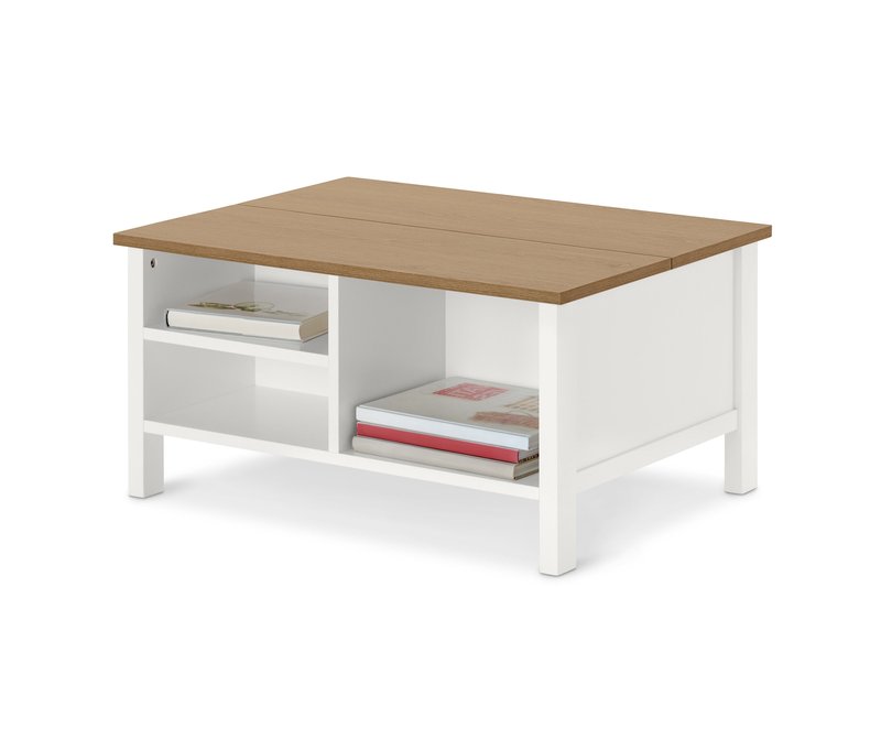 Tchibo - Couchtisch mit Klappenfunktion - 80x60x40cm - braun -