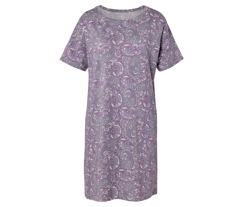 Tchibo - Nachthemd - Damen - Gr. M - lila/print