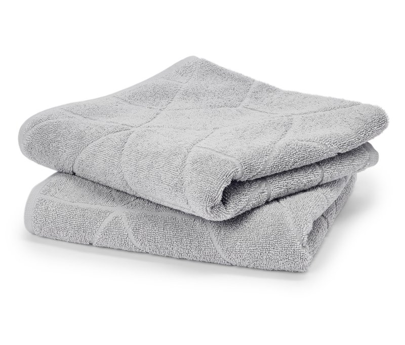 Tchibo - 2 Jacquard-Handtücher - grau