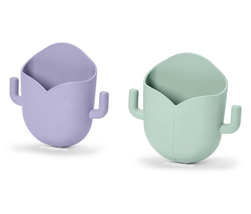 Tchibo - 2 Wandbefestiger - lila