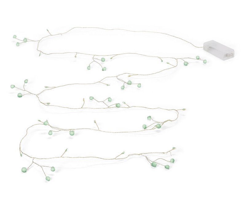 Tchibo - LED-Perlen-Microlichterkette - silber
