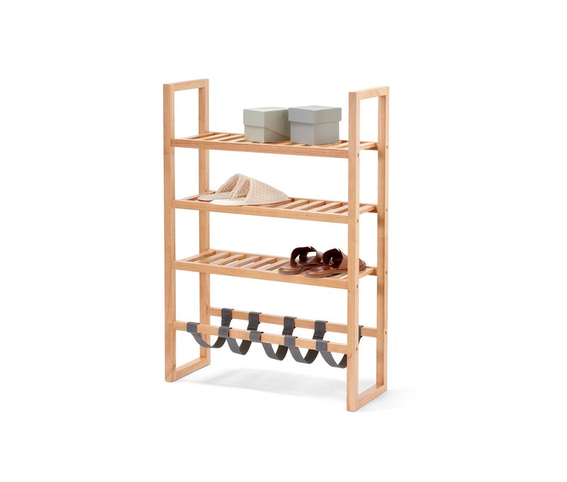 Tchibo - Schmales Standregal - 70x25x100cm - grau - Holz / Polypropylen