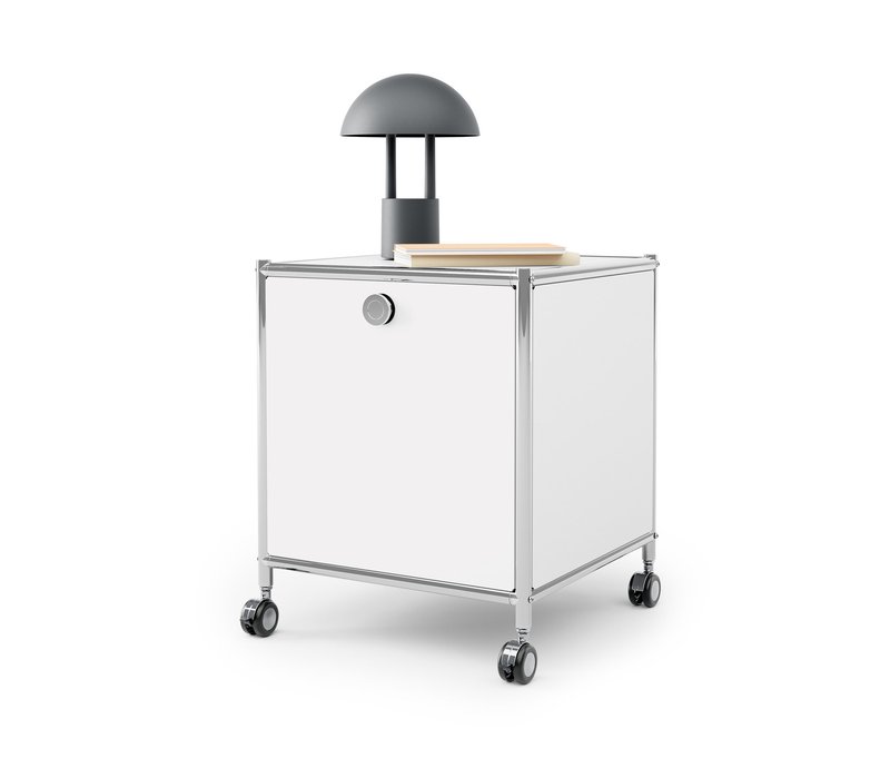 Tchibo - Beistelltisch mit Schublade Metall »Cn3« - 40x40x49cm - chrom - Stahl / Stahl / Aluminium