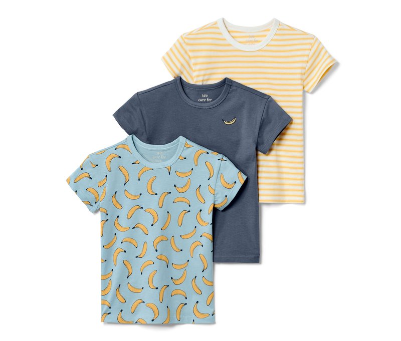 Tchibo - 3 Kinder-T-Shirts - Kinder - Gr. 134/140 - dunkelblau