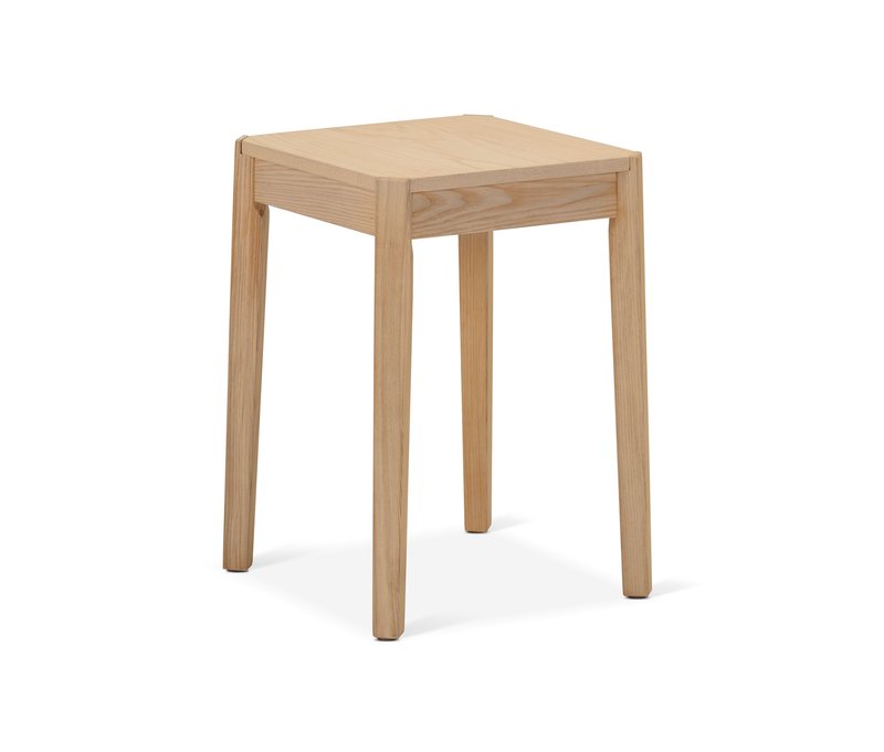 Tchibo - Hocker aus Eschenholz - 36x36x50cm - braun - Holz / Eschenholzfurnier / Eschen-Massivholz