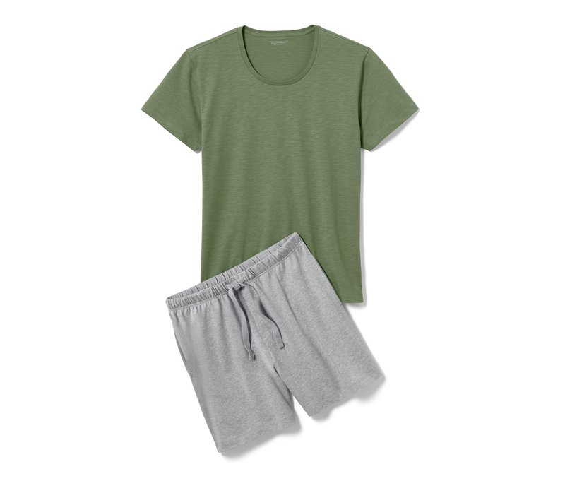 Tchibo - Shorty-Pyjama - Herren - Gr. S - hellgrau
