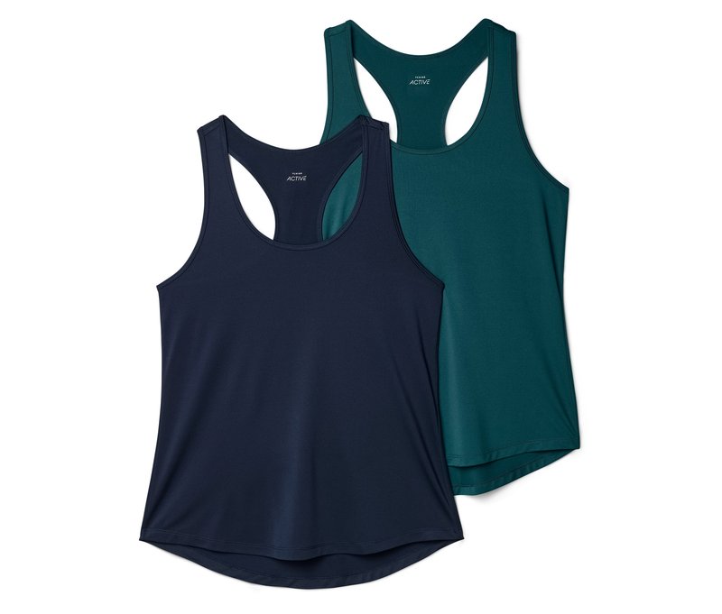 Tchibo - 2 Funktionstops - Damen - Gr. S - petrol