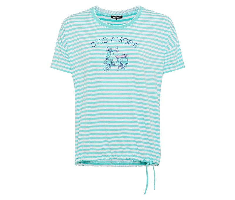Tchibo - Olsen T-Shirt - Damen - Gr. 48 - blau
