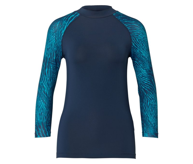 Tchibo - UV-Schutz-Shirt - Damen - Gr. S - türkis/print