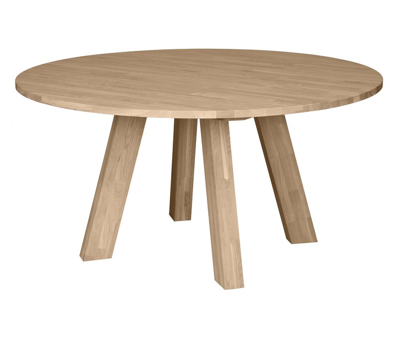 Tchibo - Runder Woood Esstisch »Rhonda« - 37,8x14,4x103,8cm - braun - Eichenholz