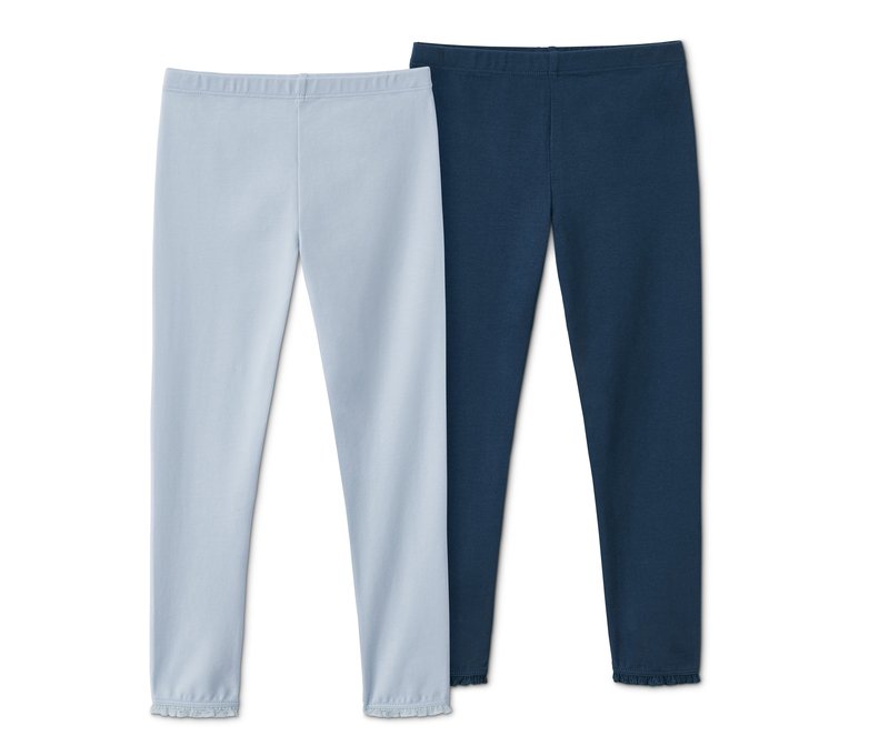 Tchibo - 2 Leggings - Baby - Gr. 74/80 - hellblau