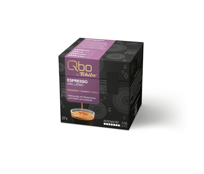 Qbo Espresso ORO Latino - 27 Kapseln - Intensität: 7/10