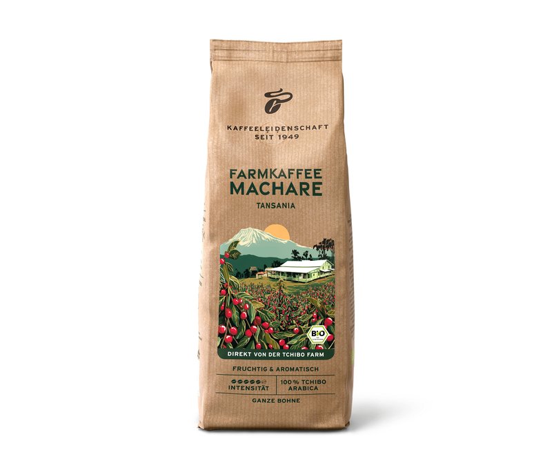Tchibo - Farmkaffee Machare - 500 g Ganze Bohne - Intensität: 5/6