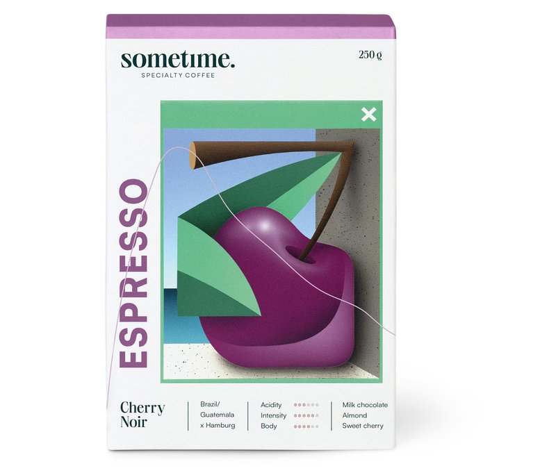 sometime - Cherry Noir Espresso - 250 g Ganze Bohne - Intensität: 1/6