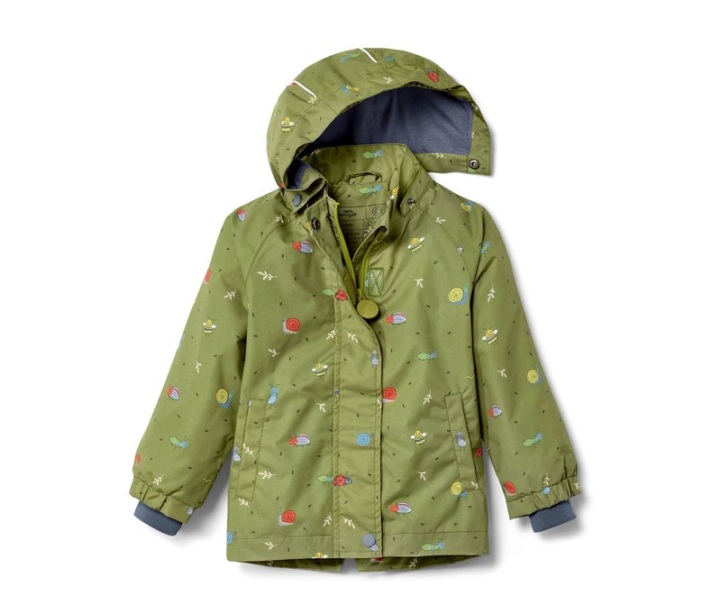 Tchibo - Kleinkinder-Regenjacke - Kinder - Gr. 110/116 - olivgrün/print
