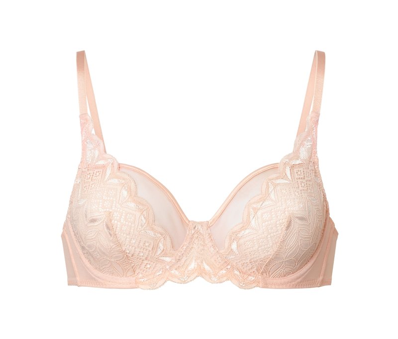Tchibo - Bügel-BH mit Spitze - Damen - Gr. 85C - rosé