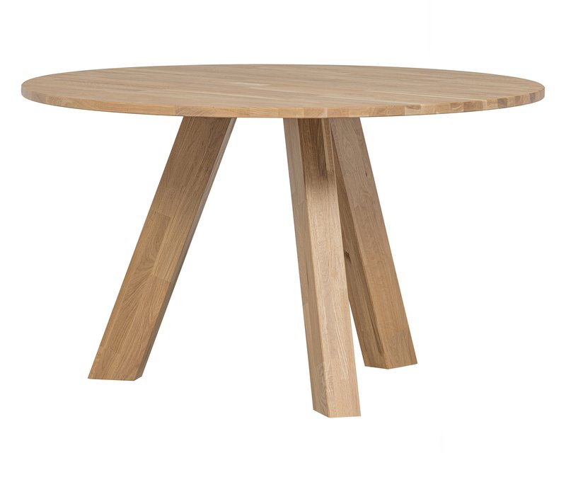 Tchibo - Runder Woood Esstisch »Rhonda« - 1x133,6x130cm - braun -