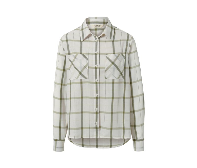 Tchibo - Karierte Bluse aus Baumwoll-Flanell - Damen - Gr. 48 - weiß/kariert