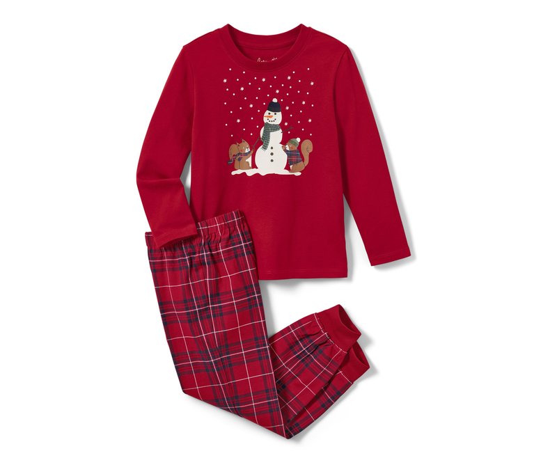 Tchibo - Kleinkind-Jersey-Pyjama - Gr. 98/104 - blau