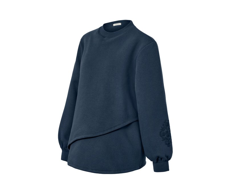 Tchibo - Still-/ Umstands-Sweatshirt - Damen - Gr. M - dunkelblau