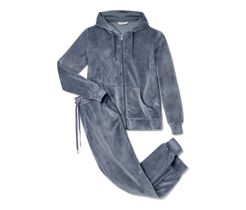 Tchibo - Nicki-Hausanzug - Damen - Gr. XL - blau