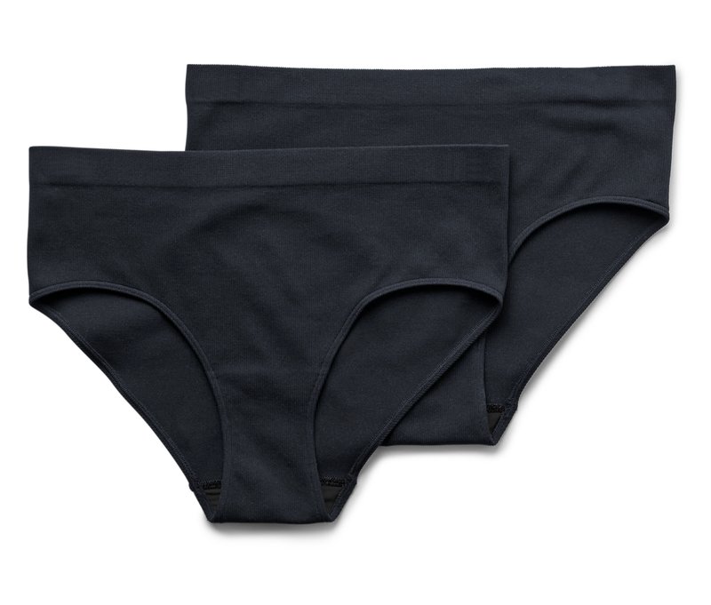 Tchibo - 2 Seamless-Pantys - Damen - Gr. S - schwarz