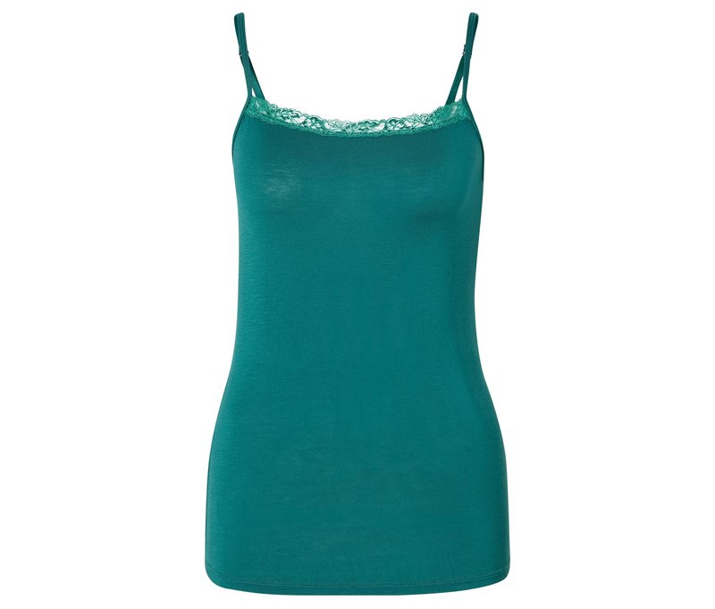 Tchibo - Modal-Hemdchen - Damen - Gr. XL - dunkelgrün