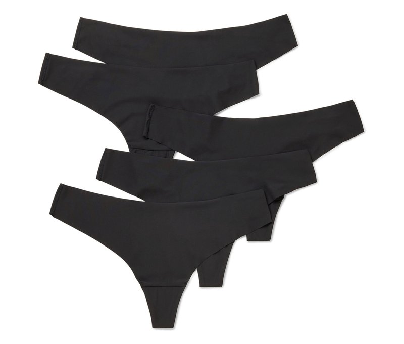 Tchibo - 5 Magic-Cut-Strings - Damen - Gr. S - schwarz