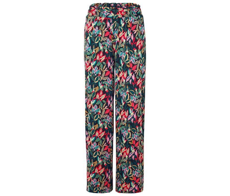 Tchibo - Web-Relaxhose - Damen - Gr. M - schwarz/print
