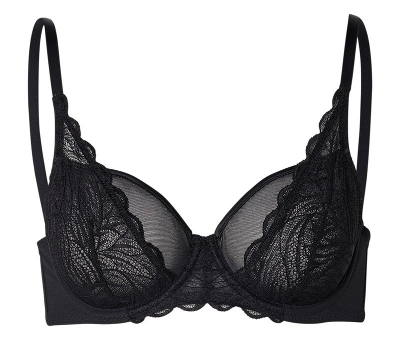 Tchibo - Bügel-BH mit Spitze - Damen - Gr. 75B - schwarz