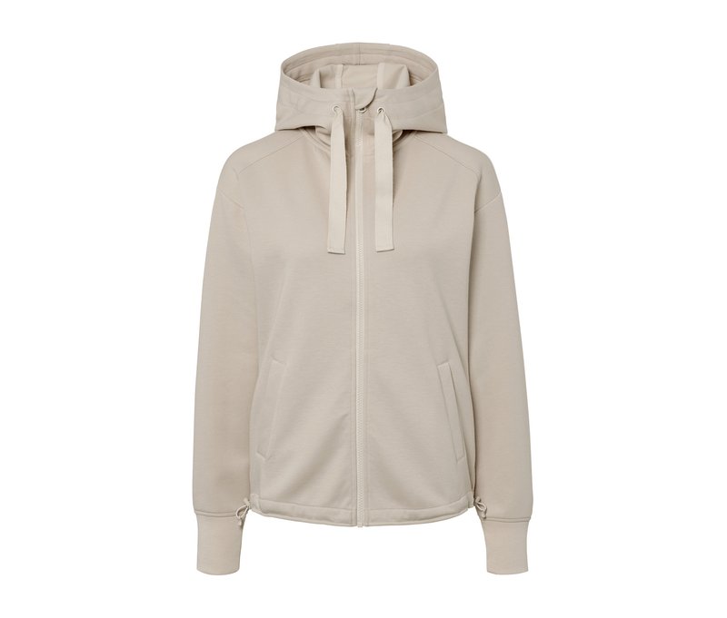 Tchibo - Kapuzen-Sweatjacke - Damen - Gr. XL - beige