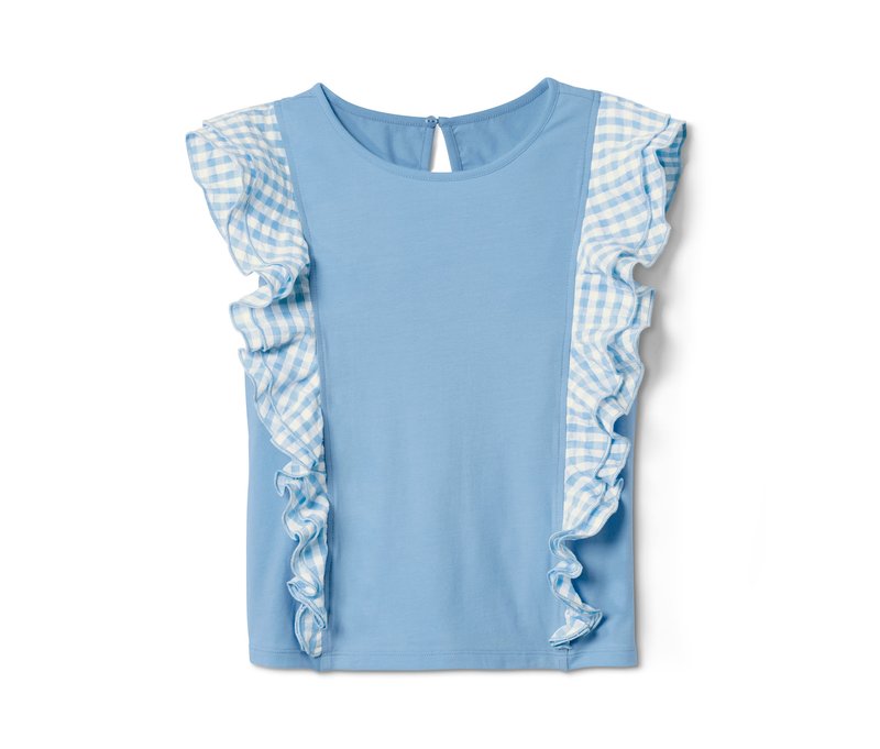 Tchibo - Shirt - Mädchen - Gr. 98/104 - weiß/kariert