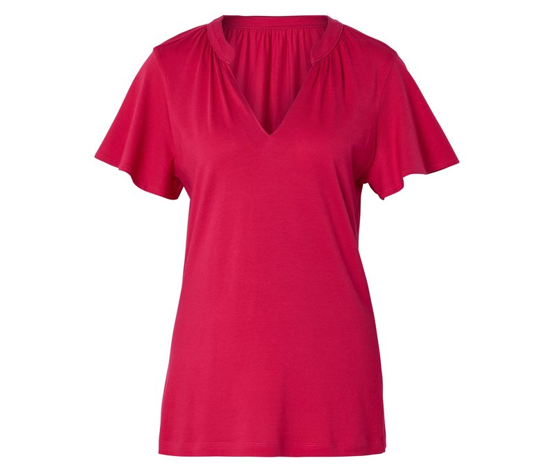 Tchibo - Shirt mit Flügelärmeln - Damen - Gr. M - pink