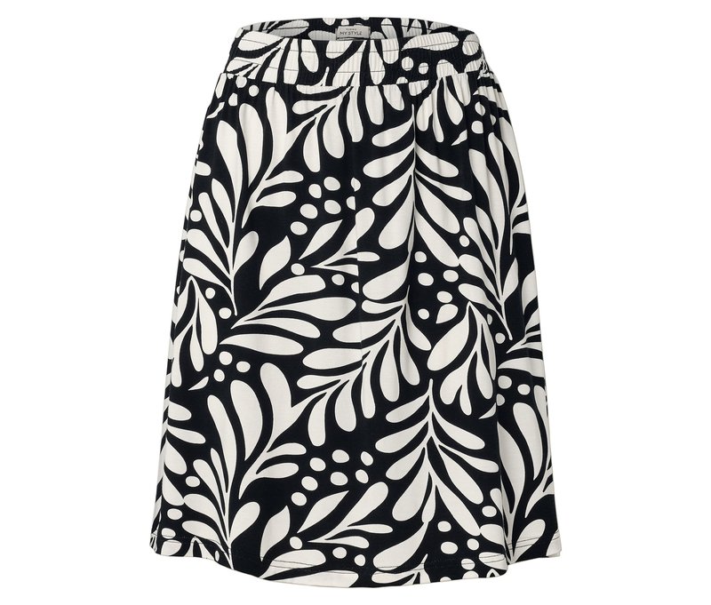 Tchibo - Bedruckter Jerseyrock - Damen - Gr. M - creme/print