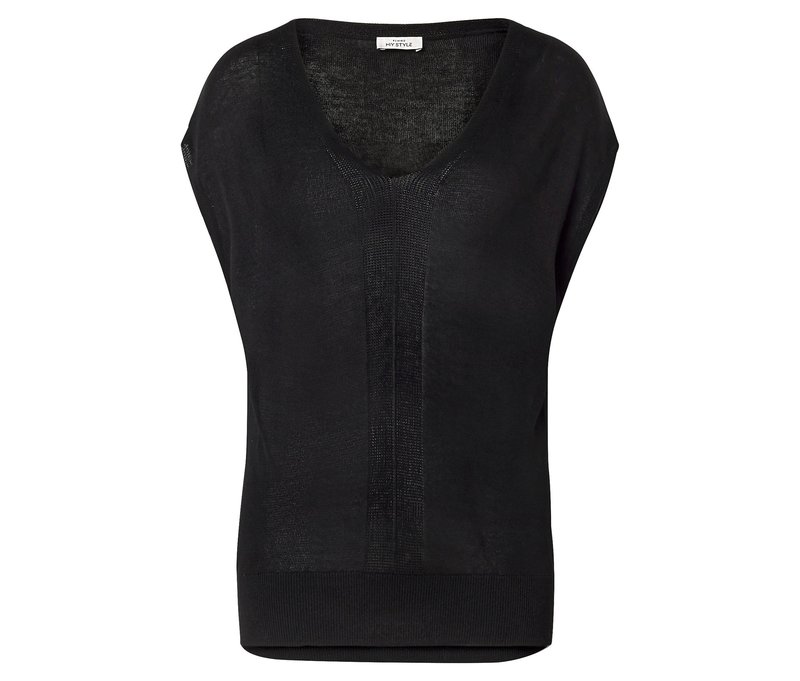 Tchibo - Leichtes Strickshirt - Damen - Gr. XL - schwarz