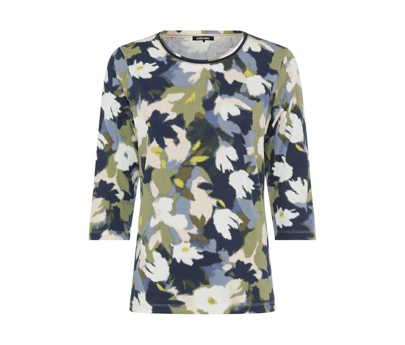 Tchibo - Olsen 3/4-Shirt - Damen - Gr. 48 - grün