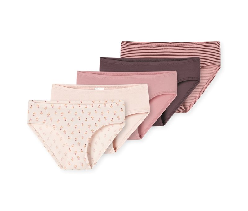 5 Schiesser Mädchen-Slips - Gr. 98 - rosa