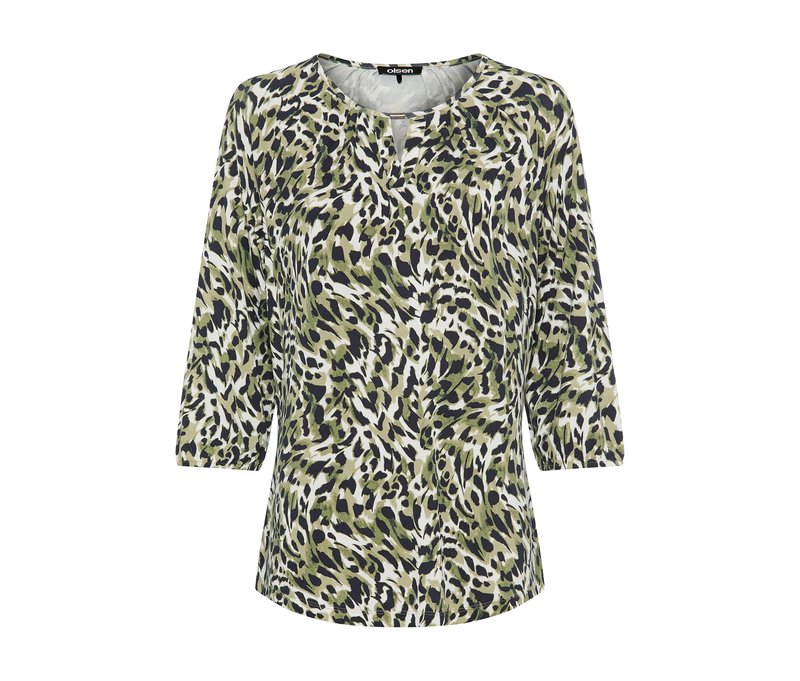 Tchibo - Olsen 3/4-Blusenshirt - Damen - Gr. 48 - grün