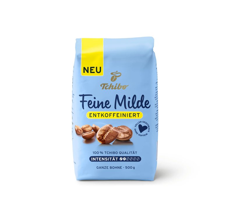 Tchibo - Feine Milde entkoffeiniert - 500 g Ganze Bohne - Intensität: 2/6