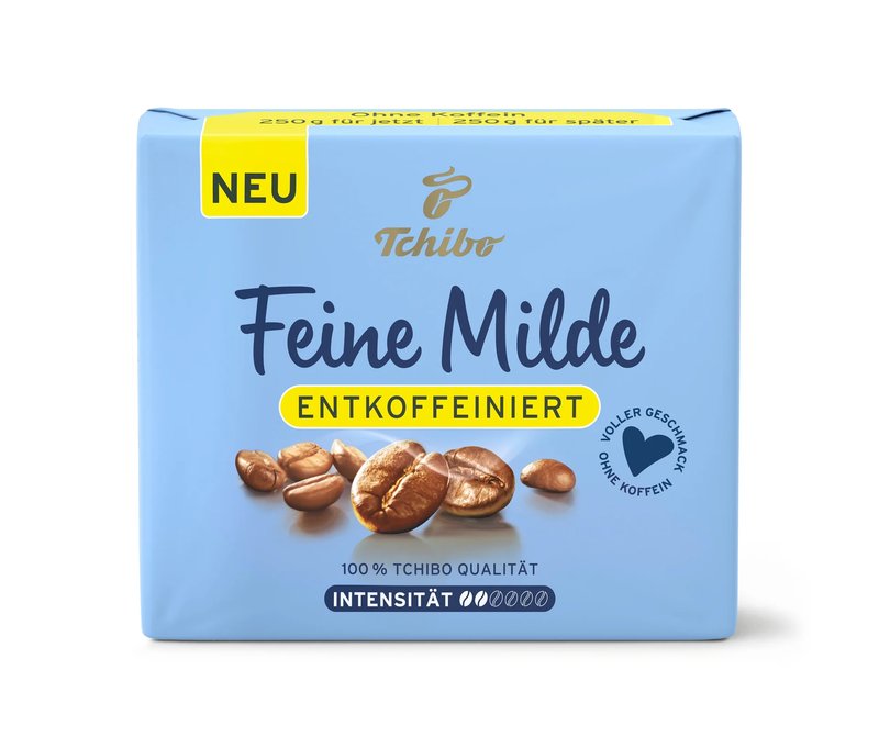 Tchibo - Feine Milde entkoffeiniert - 500 g Gemahlen - Intensität: 2/6