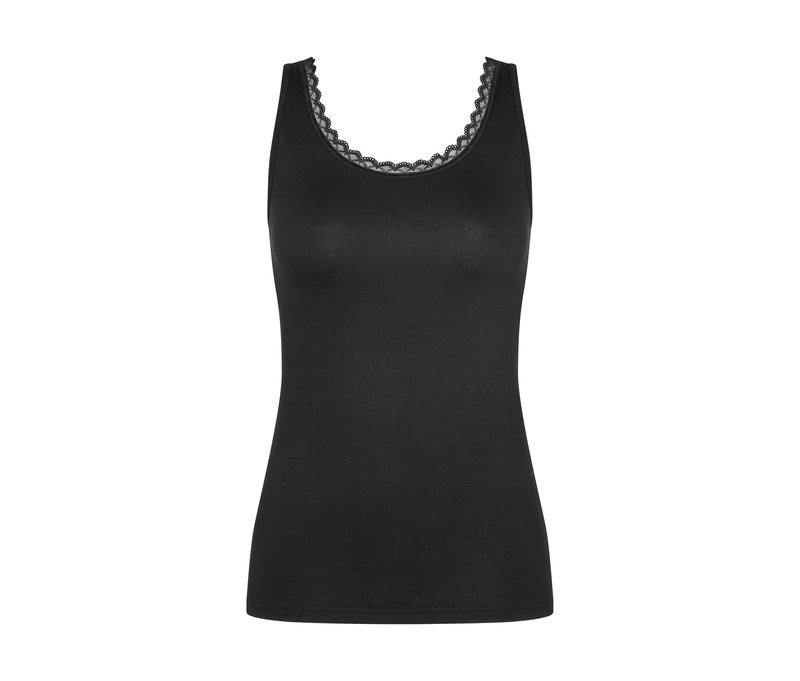 Triumph Feel Of Cotton Tank Top - Damen - Gr. 46 - schwarz