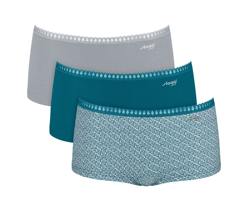 3 sloggi Go Crush Shortys - Damen - Gr. M