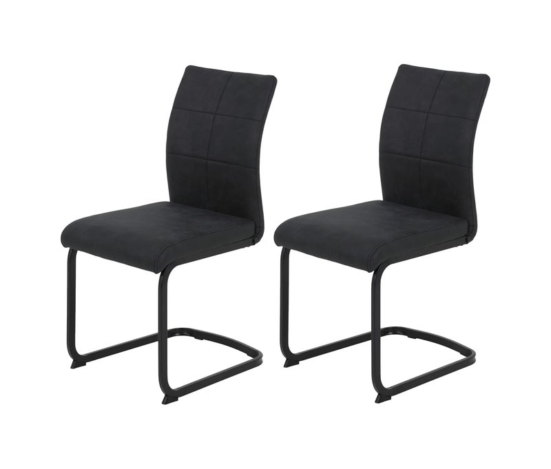 Tchibo - 2 Hela Stühle »Pia« - 42x59x89cm - anthrazit -