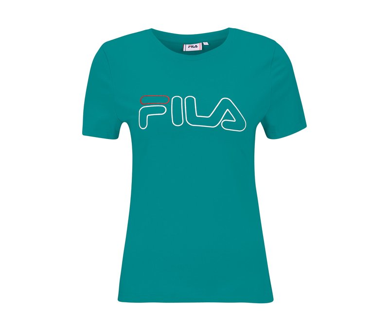 Fila Damen T-Shirt »Schilde« - Damen - Gr. L - türkis
