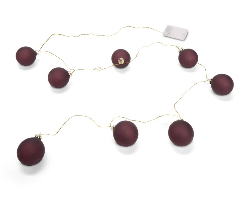 Tchibo - LED-Lichterkette mit Kugeln - gold