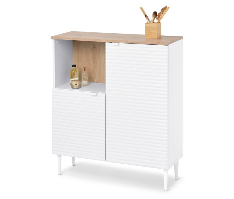 Tchibo - Badkommode »Sonari« mit Türen - 80,2x30,1x92,2cm - braun -